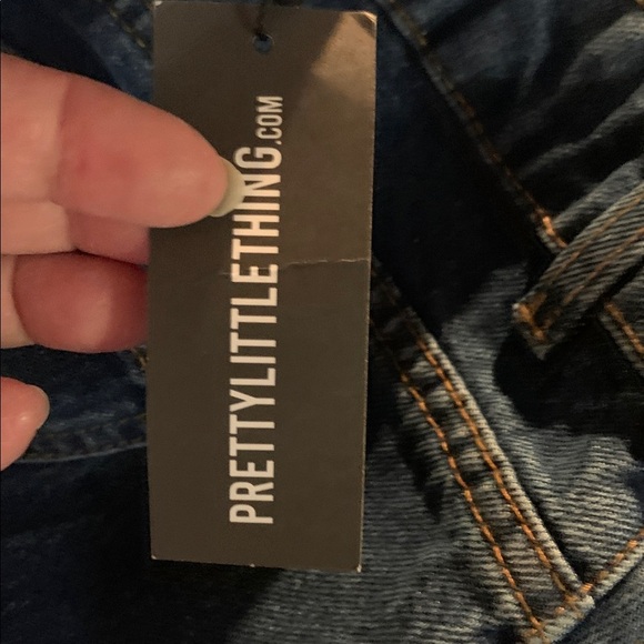 PrettyLittleThing Blue Flare & Wide Leg Jeans - Picture 12 of 12